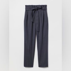 H&M - Navy Blue Paper-bag Trousers